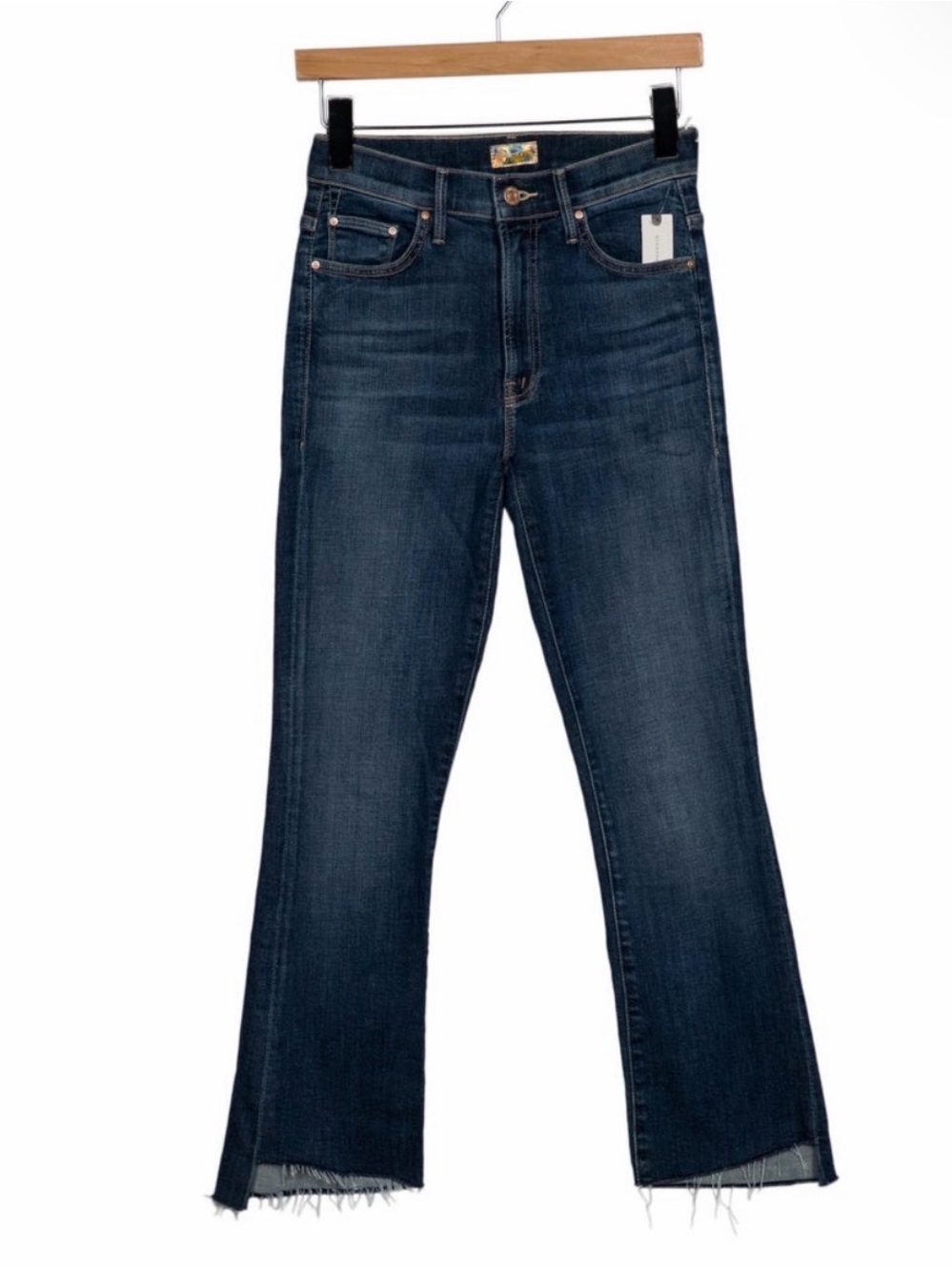 MOTHER Dark Indigo Flare Jeans - Navy